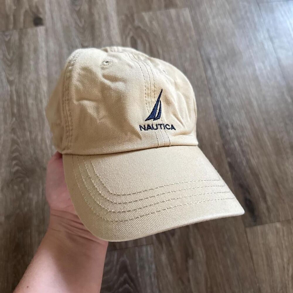Nautica Women's Cream and Tan Hat